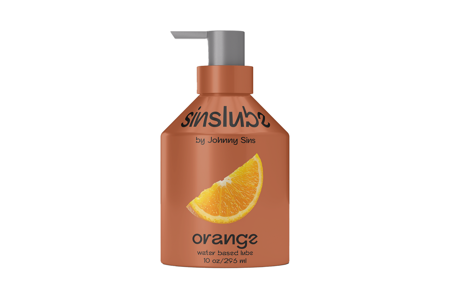 Orange flavored masturbation lube bottle by Johnny Sins