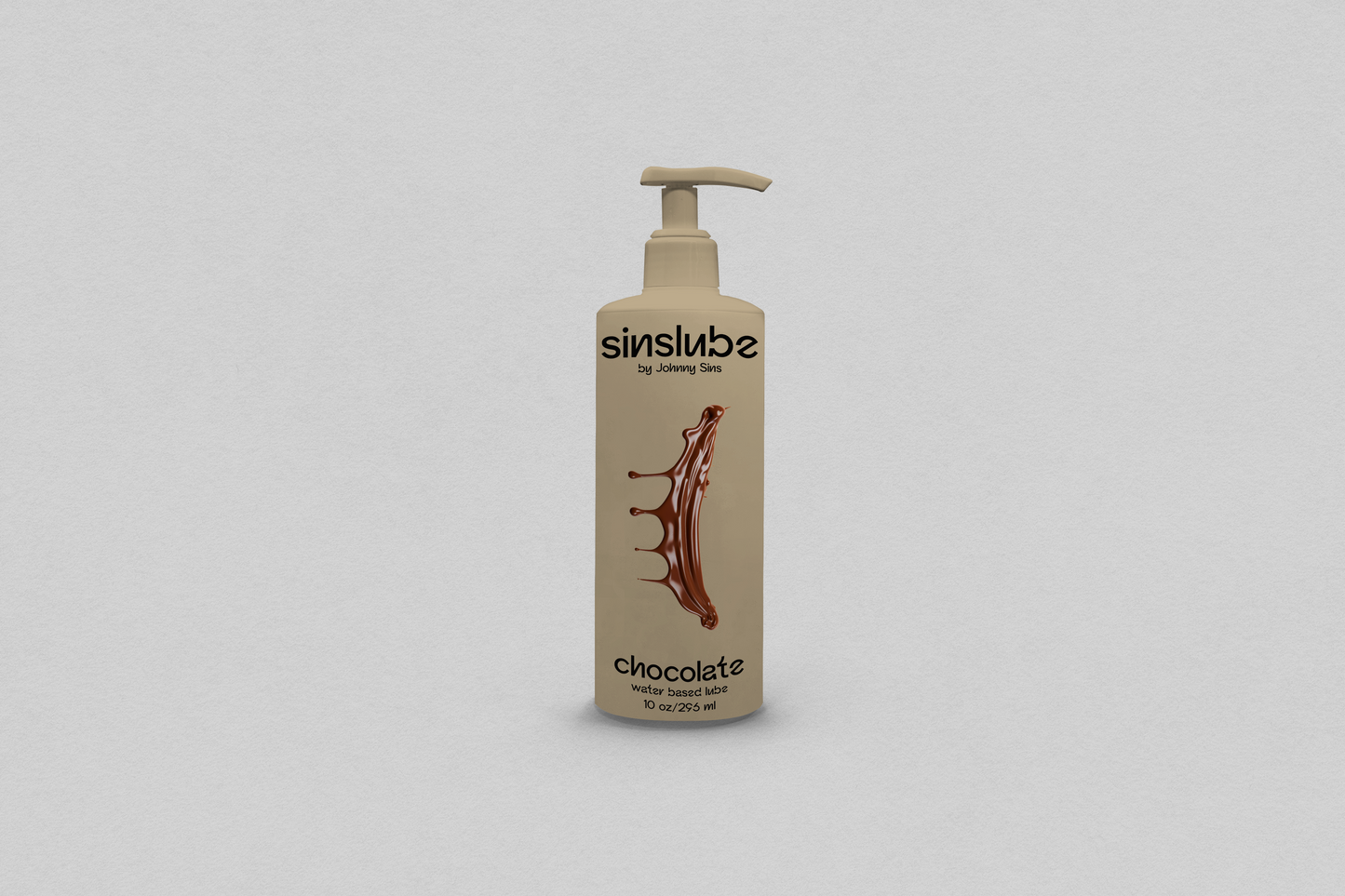 Chocolate flavored masturbation lube bottle by Johnny Sins