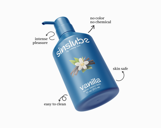 Vanilla flavored masturbation lube bottle by Johnny Sins